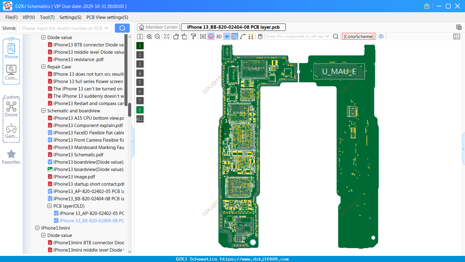 IPhone 13_BB-820-02404-08 PCB Layer